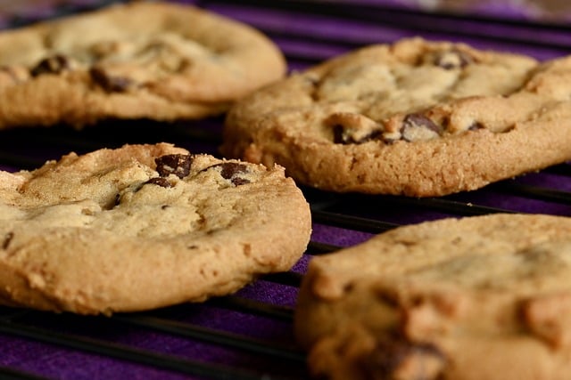 Biscoitos com texto escrito