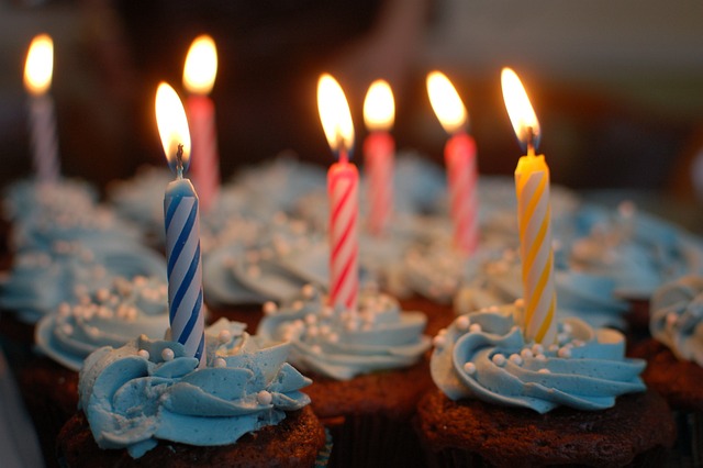 Fotografia de uma festa de aniversário
